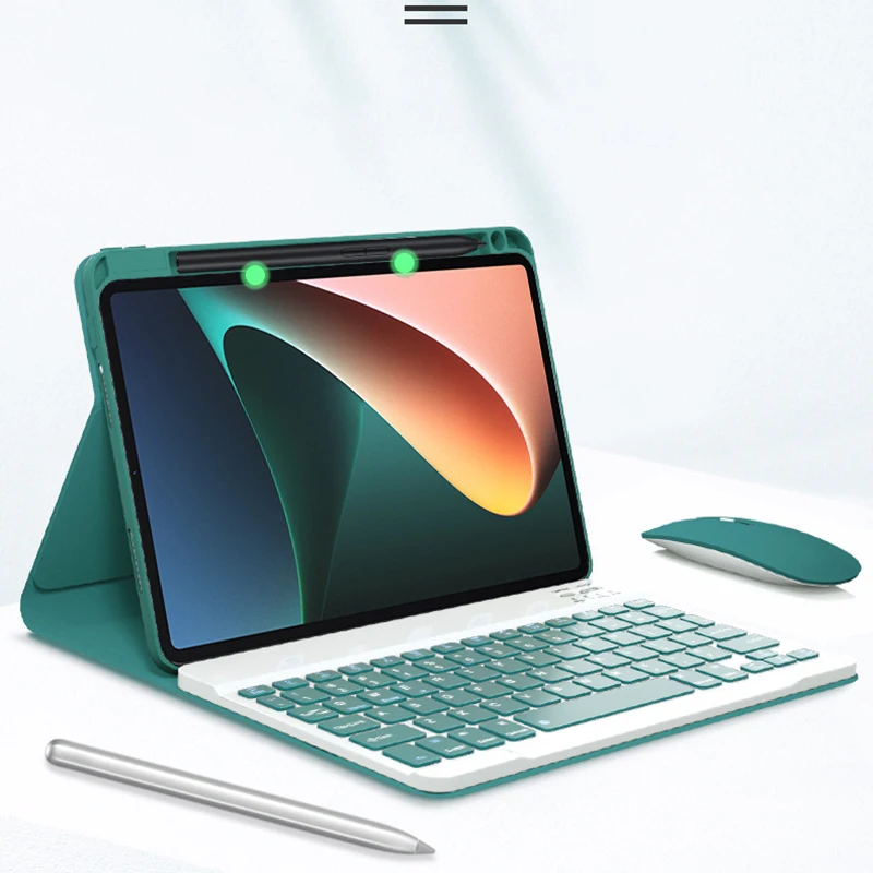 

New Keyboard Case for Xiaomi Mipad 5 with Pencil Holder Keyboard and Mouse Cases for Xiaomi Mi Pad 5 Pro Protective Cover