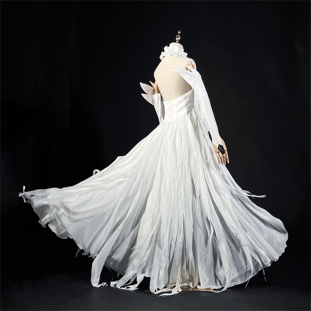 AGCOS решениеルiyadaannus Bravo YUZURIHA INORI Белые платья Косплей Костюм Egoist Рождественская