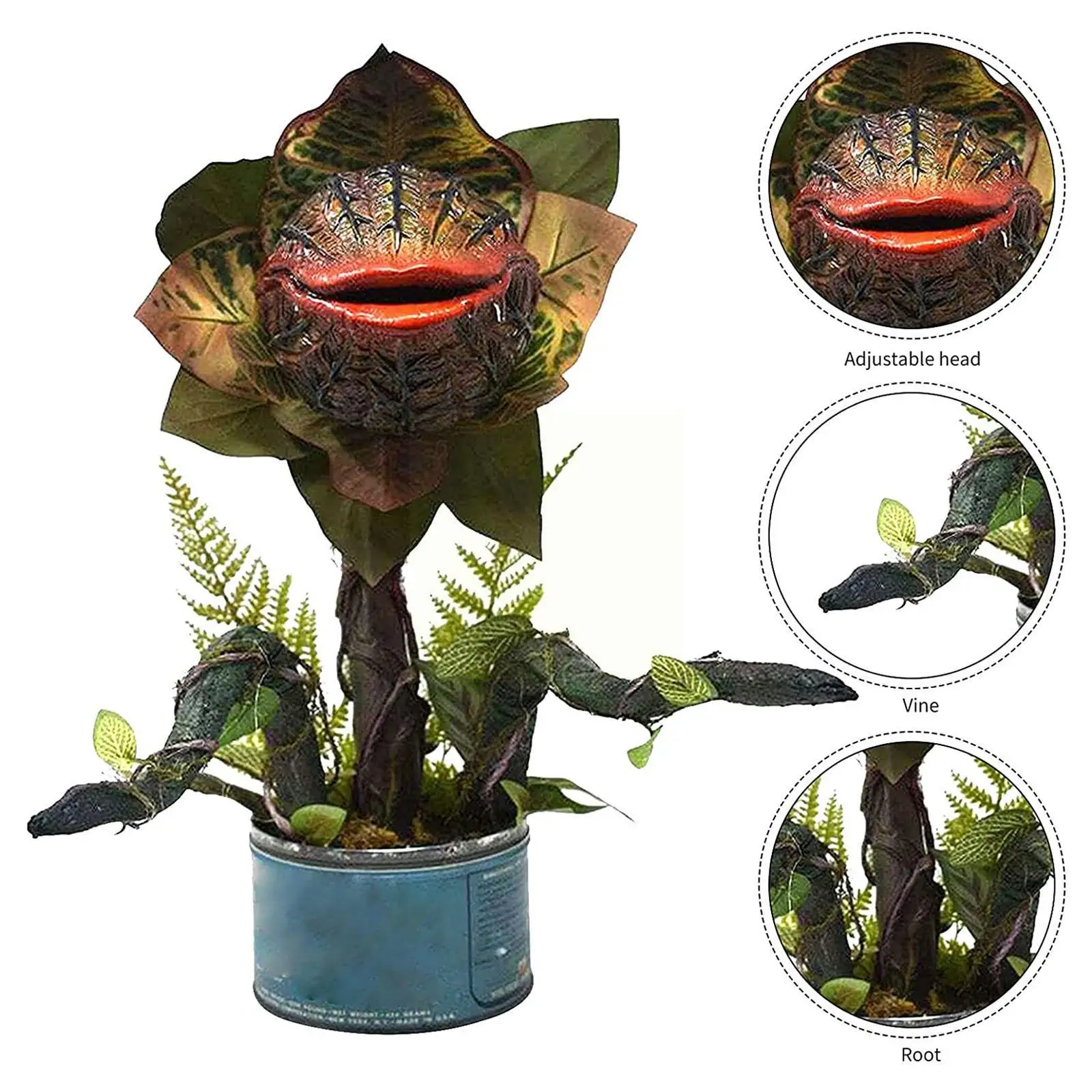 

Resin Piranha Plant Statues Flower Decoration Movie Ornaments Prop Jardineria Art Yard Decoration Garden Home Halloween Dec W9h1