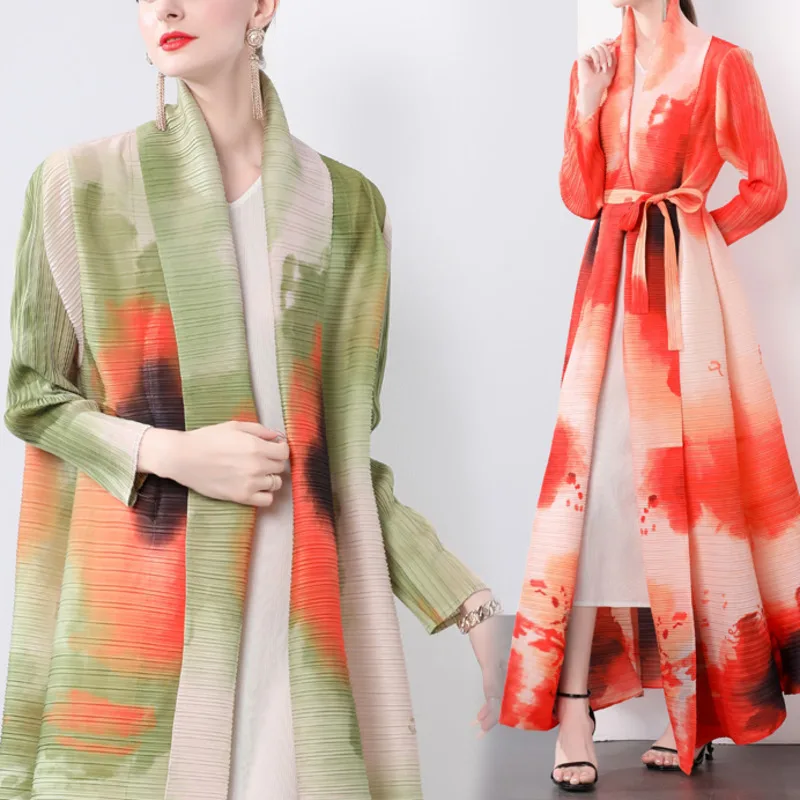 [MODX] Miyake оригинальное качество ранняя осень складное свободное пальто с большим