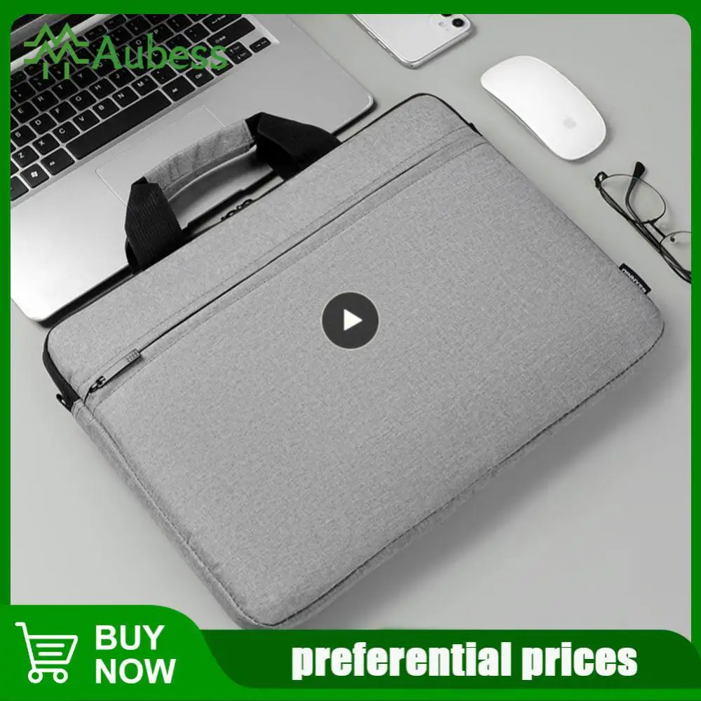 

Портфель на молнии, Полиэстеровая тонкая сумка-вкладыш с ручкой, сумка для ноутбука 14/15, 6 дюймов, компьютерные аксессуары, Портативная сумка для компьютера