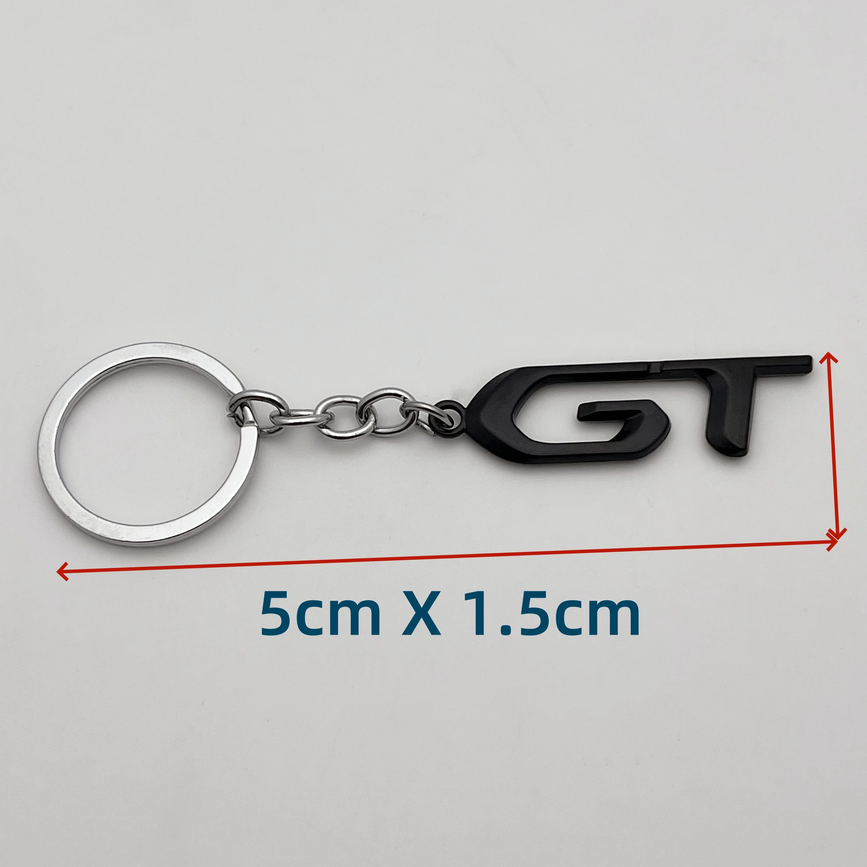 1 шт. GT логотип 3D металлический автомобильный брелок для ключей Peugeot 408 508 407 301 206 308