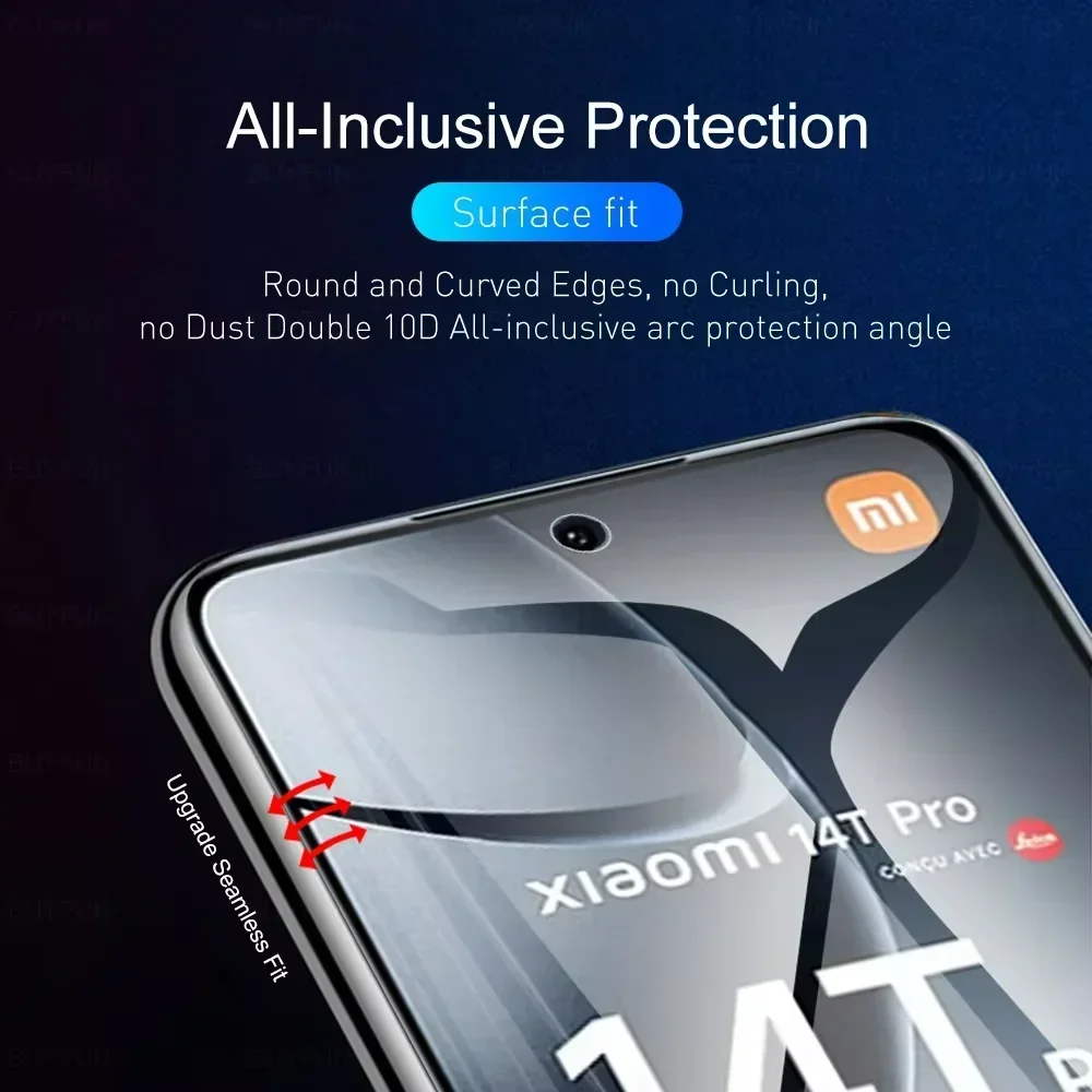 5 шт. гидрогелевая защитная пленка для экрана Xiaomi Poco F6 X6 X5 Pro 14T 13T Redmi 14C Note 13 12 5G