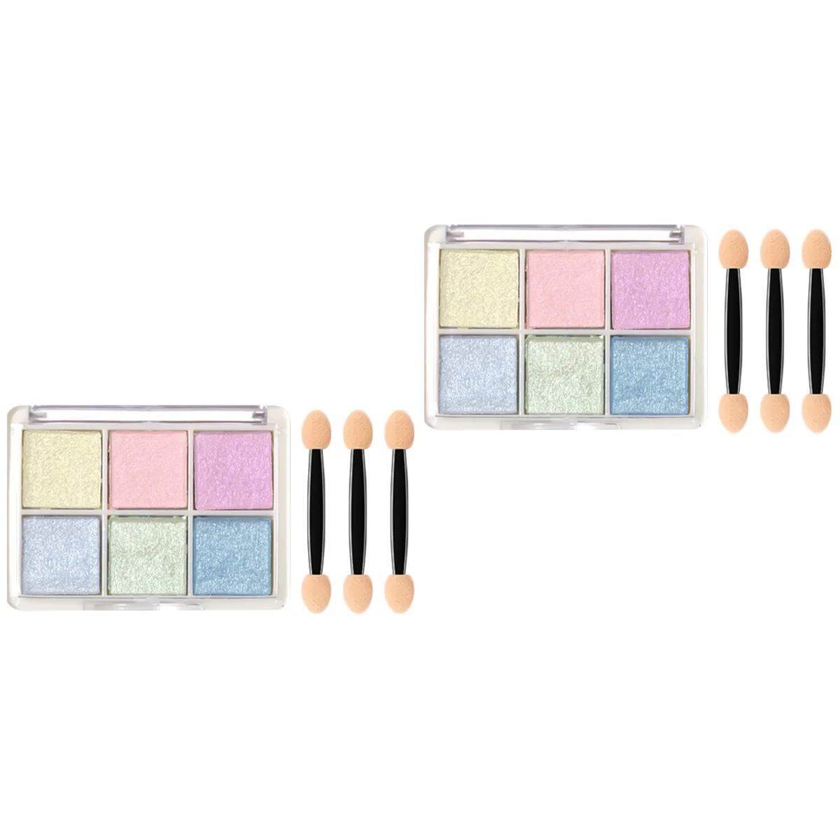 

2 Boxes Metallic Mirror Effect Pigment Nail Glitter with Brushes for Nail