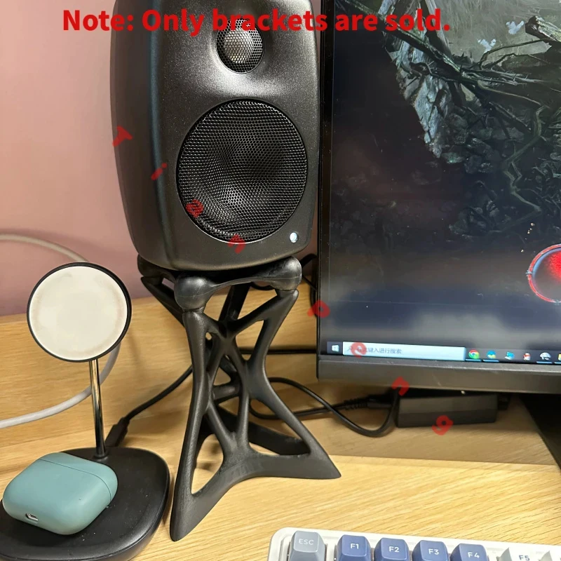 Фото Регулируемая настольная подставка для студийных мониторов Genelec 8020 G2, альтернатива оригинальному кронштейну для увеличения высоты. №5