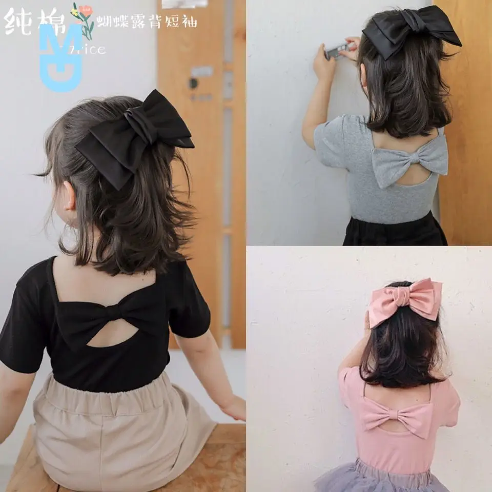 

New baby kids cotton girls sweet lovely summer T-shirts thin children's casual short sleeve bottoming t-shirts tops