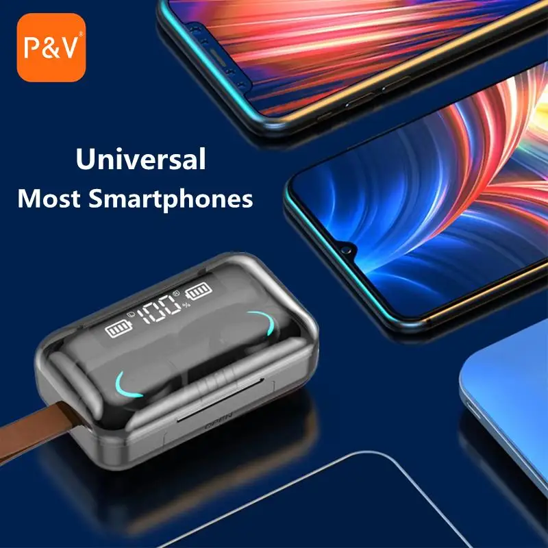 

2021 NEW TWS Wireless Earphone Bluetooth Headphone 5.0 True Wireless Earbud Headset In Ear Buds For iPhone 13 Pro Xiaomi