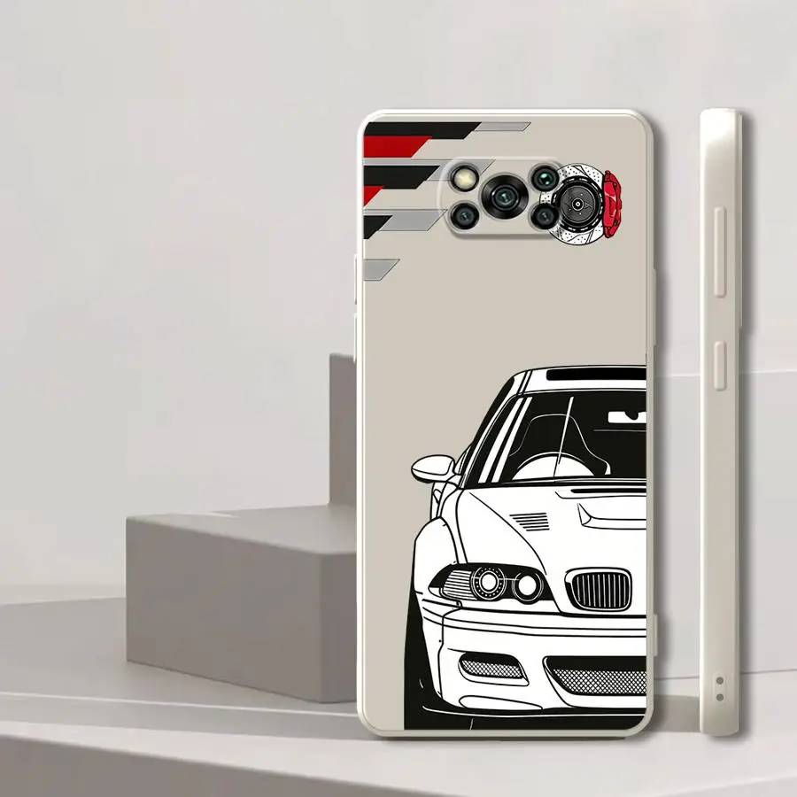 Фото Мягкий чехол для телефона JDM Sport Car для Xiaomi Poco C85 F4 C71 F5 F3 X4 X3 Pro X3 NFC №5