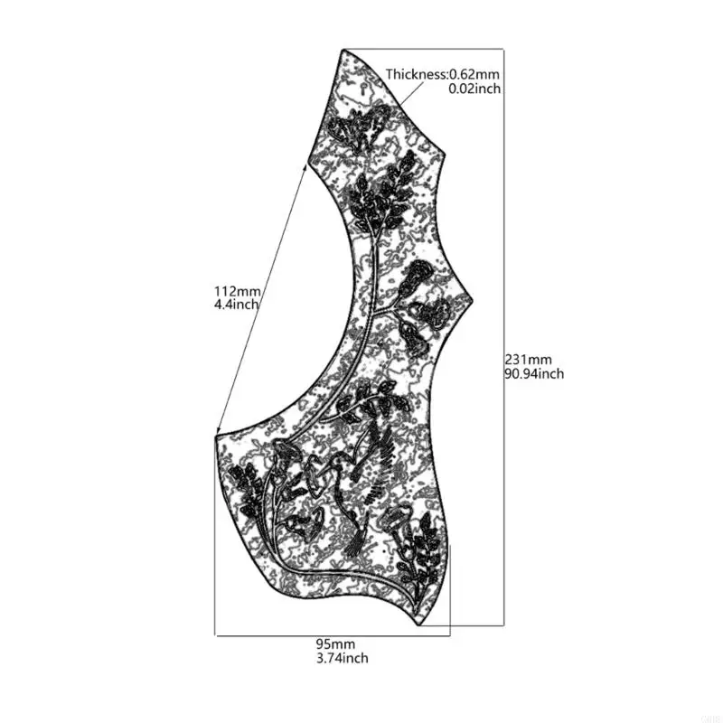 G6DE Guitar Pickguards Замена самоклеящихся гитарных аксессуаров с царапиной