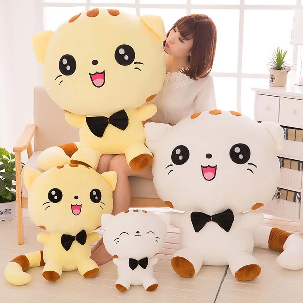 

Новинка Kawaii мультяшный Кот плюшевые игрушки милый котенок мягкая подушка плюшевые куклы девочка и ребенок праздничные подарки