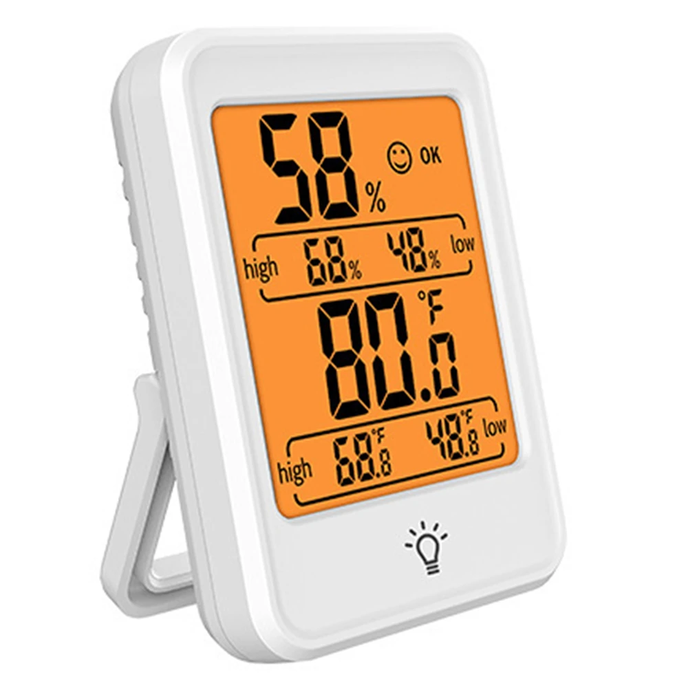 

Цифровой измеритель температуры и влажности с подсветкой, комнатный сенсор, электронный термометр, гигрометр, монитор комфорта, товары для ...