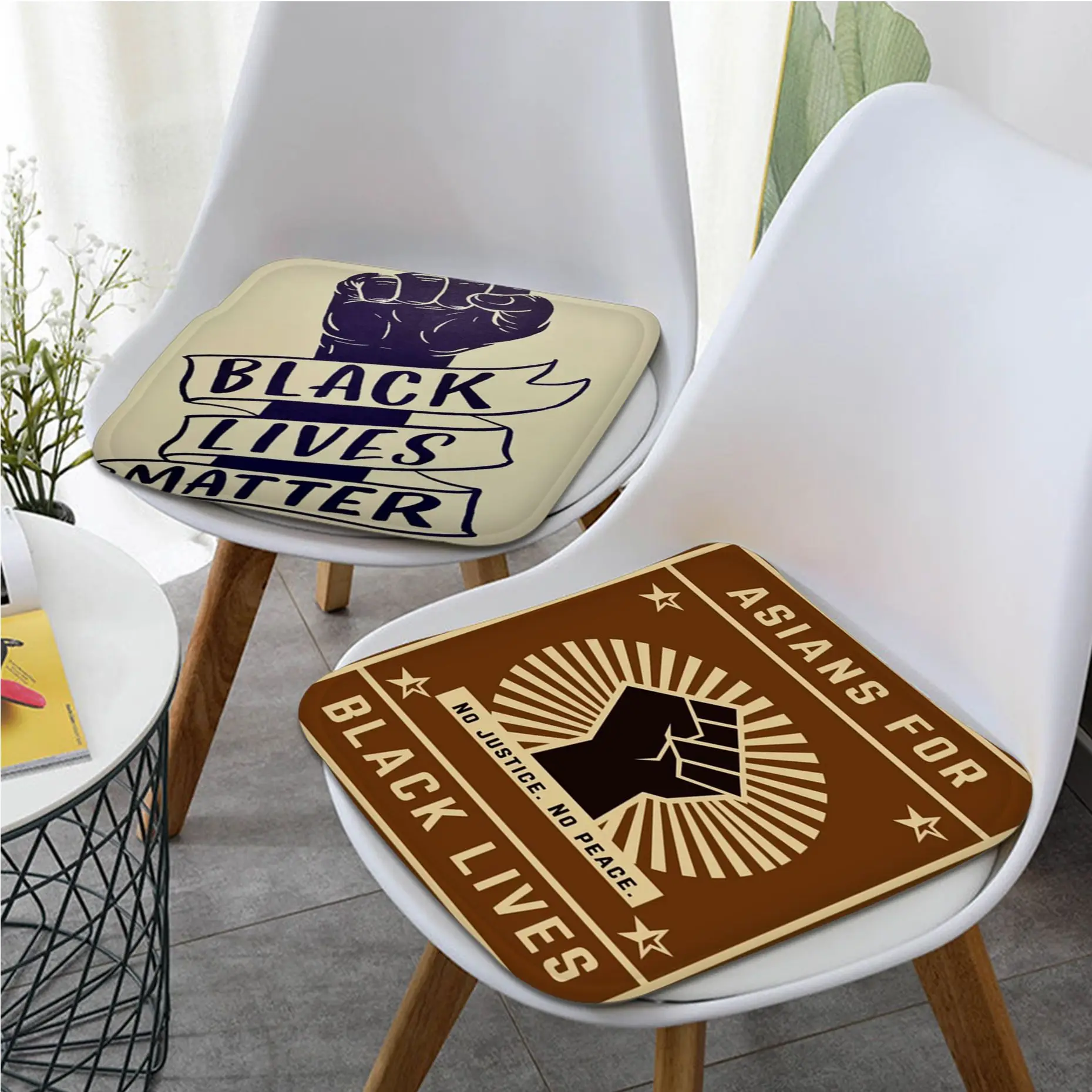 

Black Lives Matter Modern Style Meditation Cushion Stool Pad Dining Chair Tatami Seat Cushion Anti-Slip Outdoor Garden Cushions