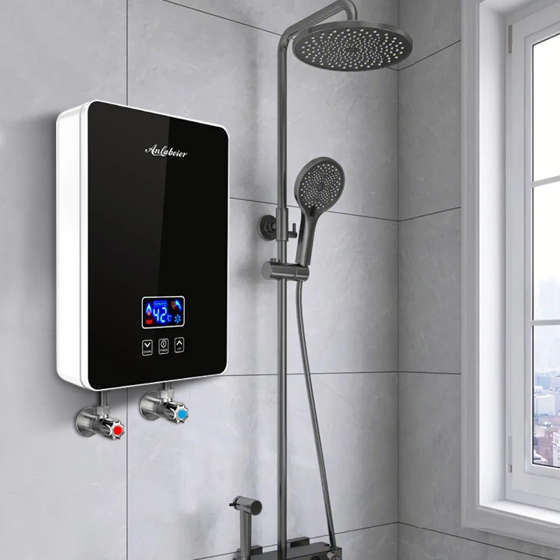Фото Многоточечный проточный электрический водонагреватель 6000W 5000W 220V 230V для душа и ванной комнаты, без бака №1
