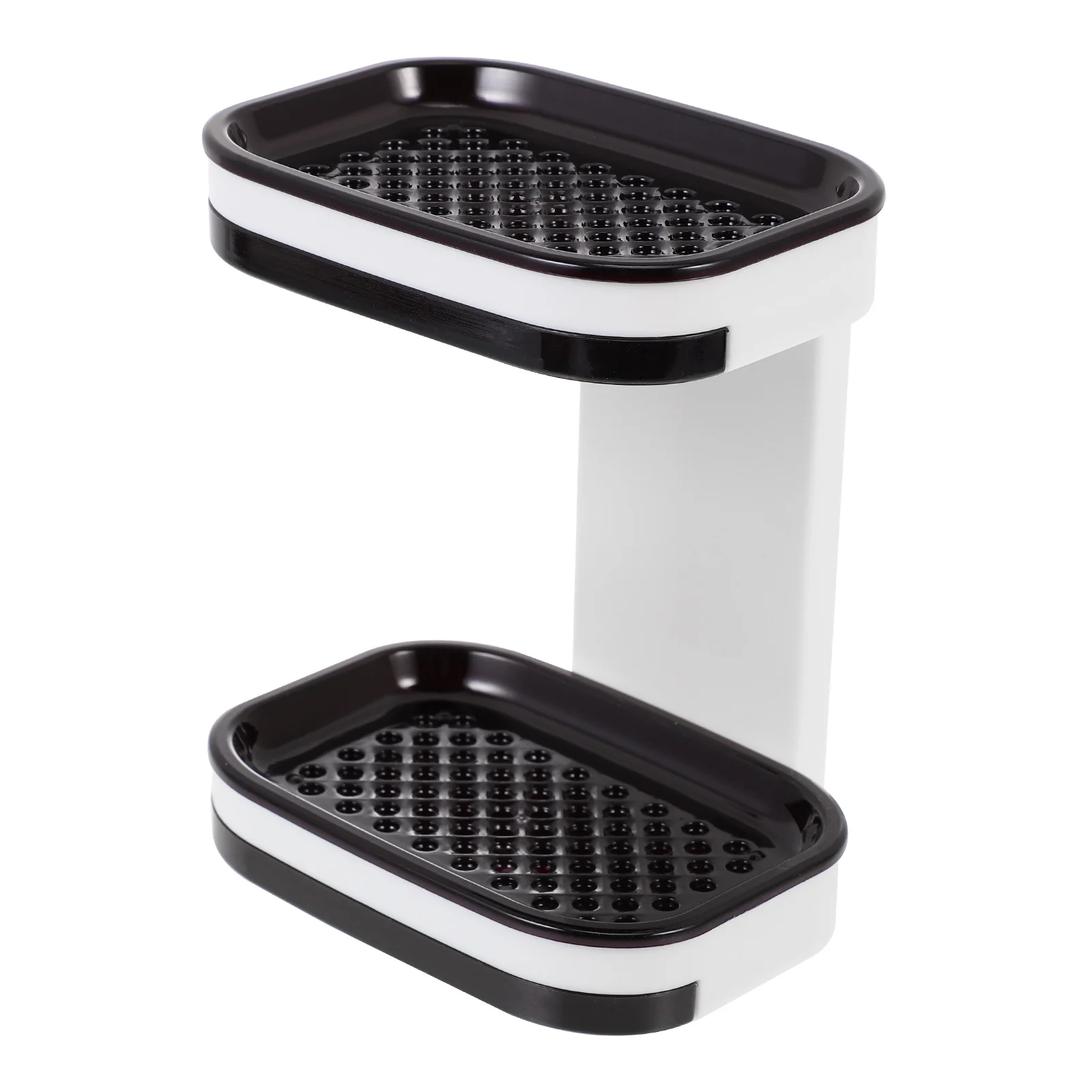 

Rack Creative Soap Drain Rack Double Layer Soap Holder Wall Mounted Soap Holder Convenient Soap Dish for Home Bathroom Gift