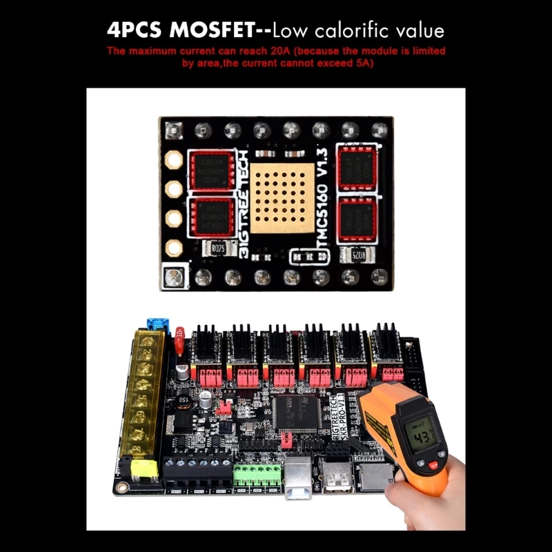 

Enjoy Low Heat and High-Power with TMC5160 V1.3 Stepper Motor Driver Marlin2.0 Dropship
