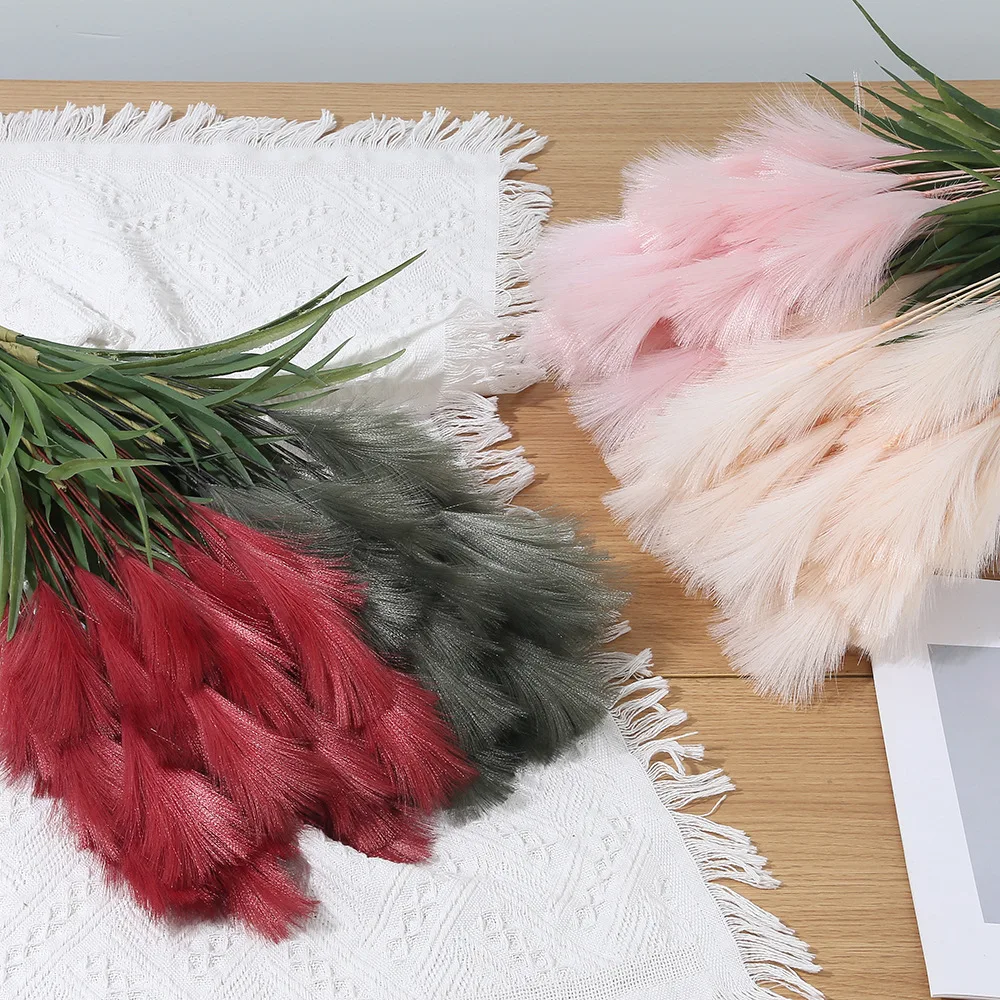 5 шт. головок искусственный тростник длинная ветка собачий хвост трава