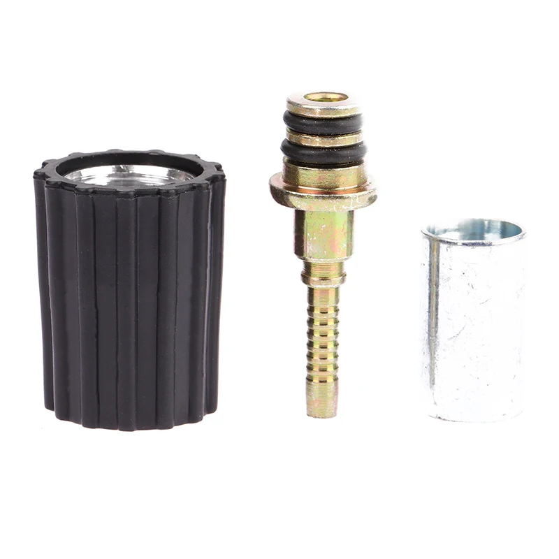 

High Pressure Washer Hose Insert Fittings DN6 D15mm Ring Nut M22 Car Washer Water Cleaning Hose Pipe Fitting Twist Connector