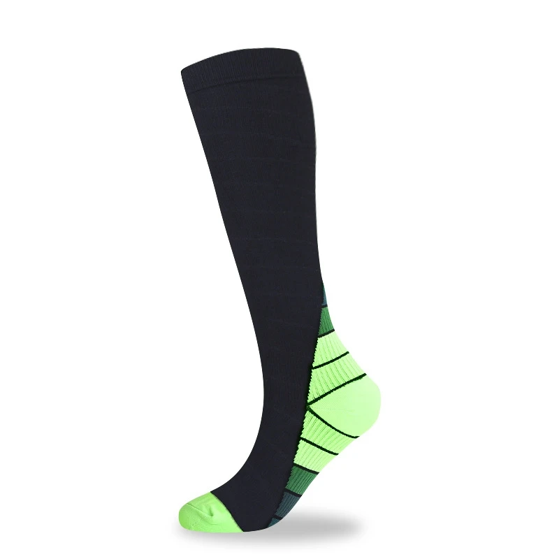 Stripe Sweat Absorption Breathable Compression Socks Outdoor Riding Unisex Medium Tube Varicose Veins Socks Socks Mens