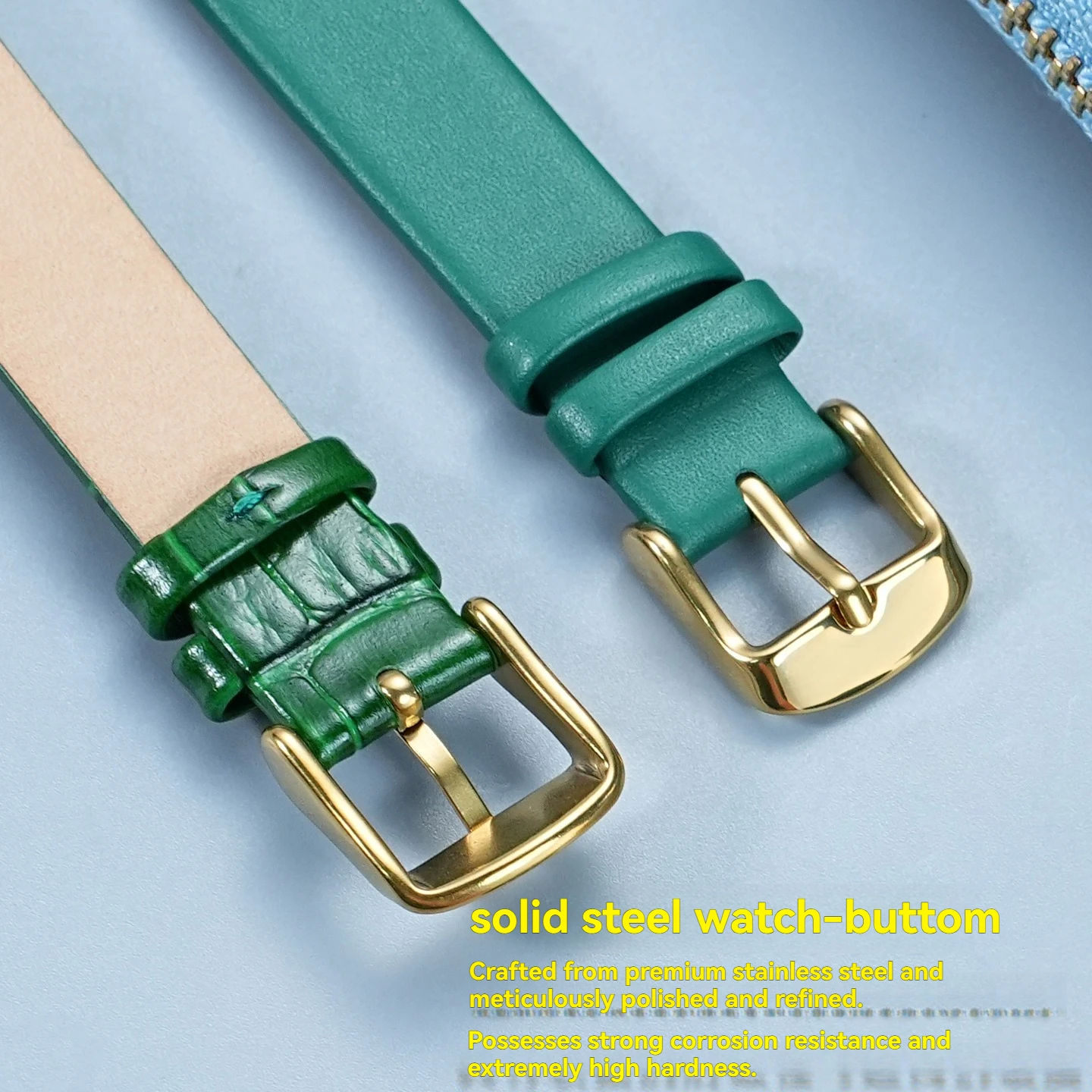 Фото Подходит для ремешка часов Armani AR1726 AR11149 AR11150, мужской и женский браслет, темно-зеленый, 14 мм, сменные аксессуары для ремешка. №3