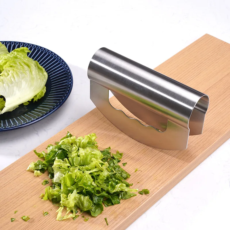 

Stainless steel double cut salad chopper vegetable cheese cheese cutter vanilla knife