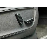 for ford escape kuga 20 2021 carbon fiber seat adjust handle button cover trim car accessories