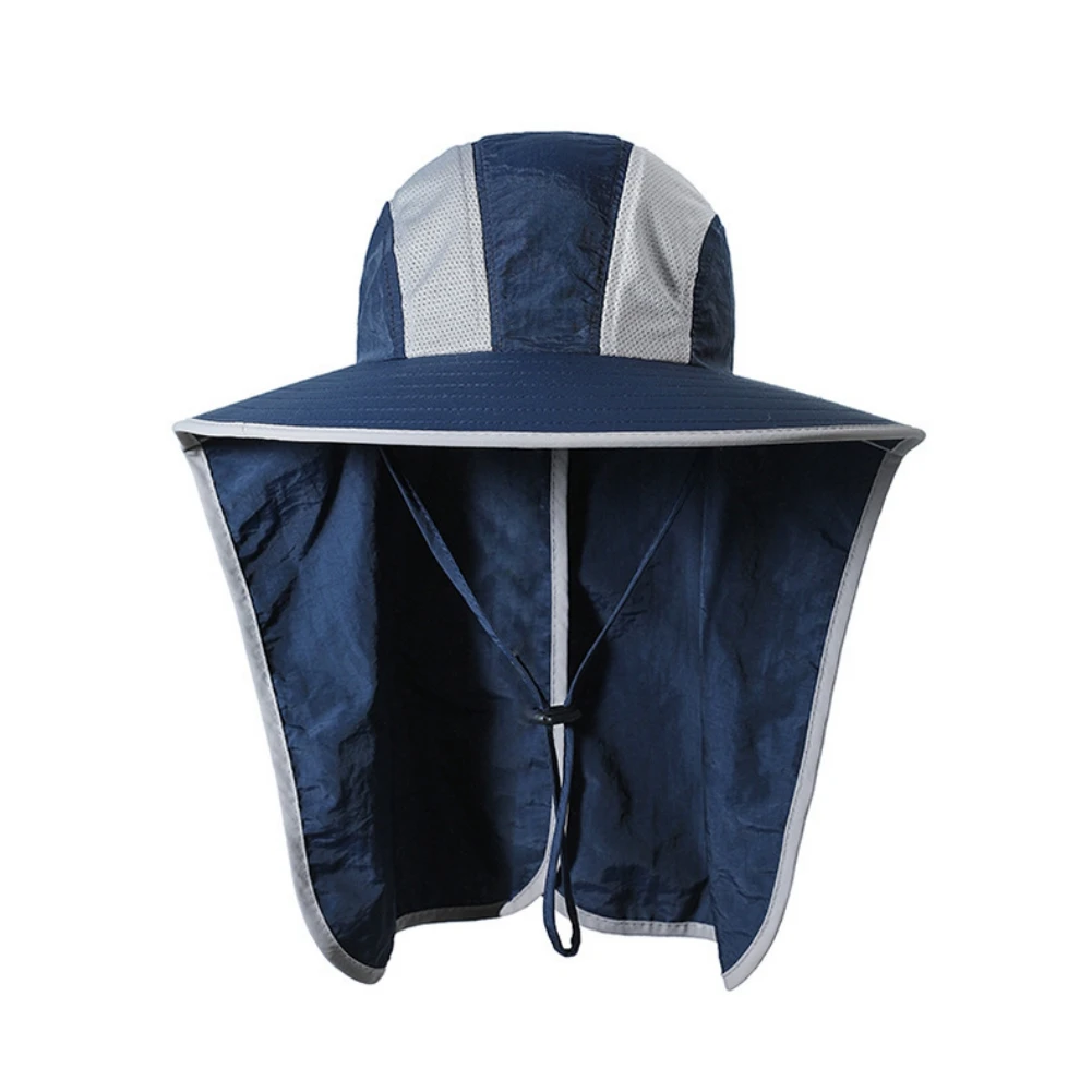

Summer Outdoor Fishing Hat Wide Brim Breathable Fishing Cap Neck Flap Beach Hats Sun UV Protection Shade Hat Mans Womans