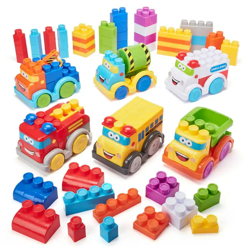 

Deluxe Vehicles Play Set Plastic Blocks (98 Pieces)