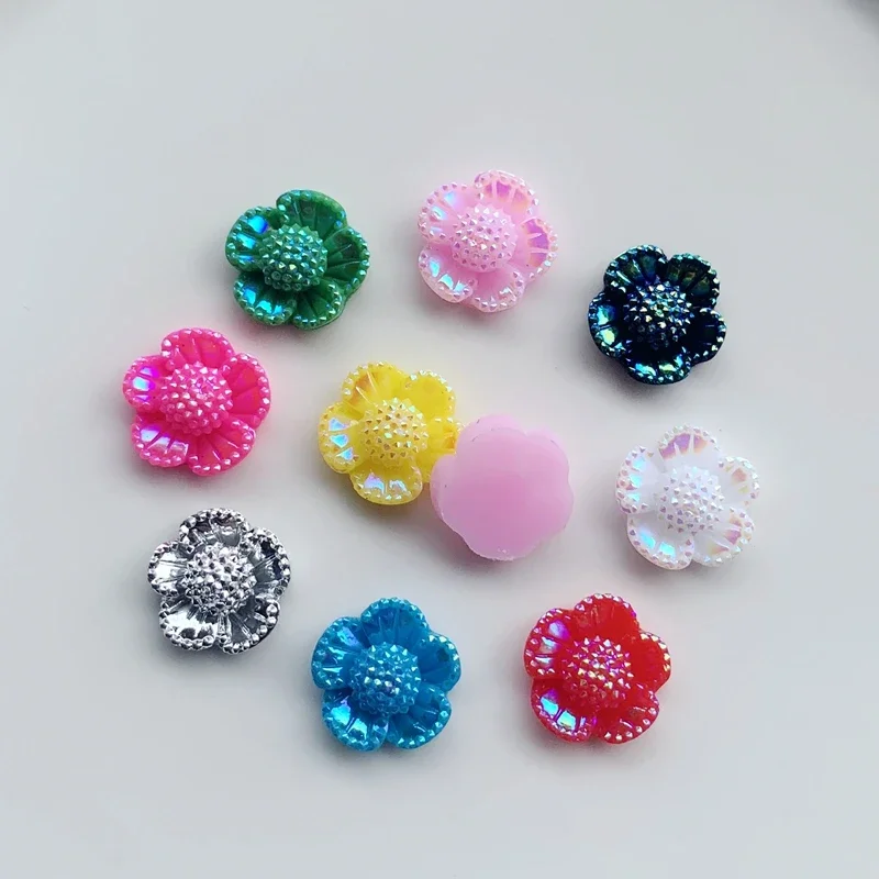12 мм AB блестящий цветок стразы с плоской задней стороной альбом для скрапбукинга