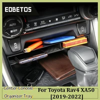 center console organizer for toyota rav4 2022 2021 2020 2019insert abs material tray gear shift secondary storage box black