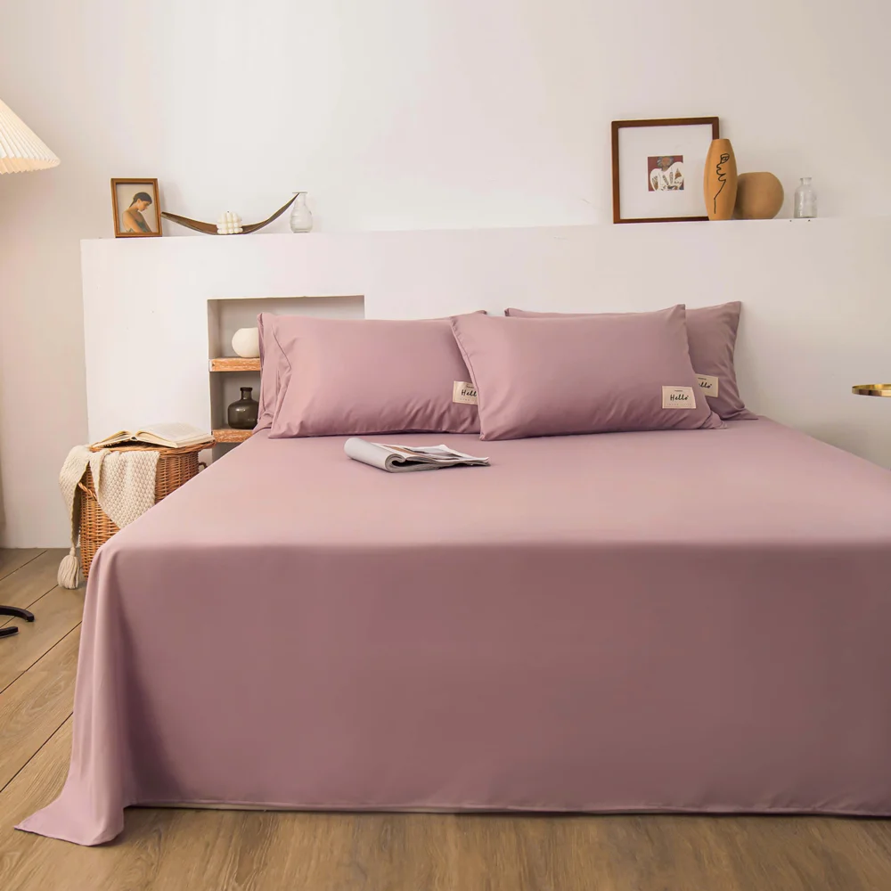 

washable cotton Bed Sheet Solid King Queen Twin Size Bed Sheets Beds Fabric Single Double Sheet Home Sheets for Bed Flat