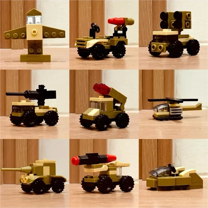 Военная городская модель Moc строительные кирпичи семейные насекомые пожарная