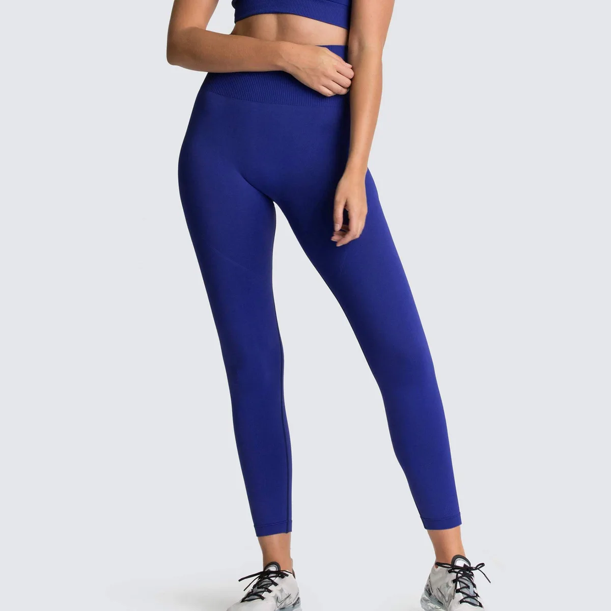 

Seamless Solid Color Breathable Quick-Drying Fitness Pants Women's High Waist Peach Hip Lift Tight Elastic Gym Sport Yoga Pants