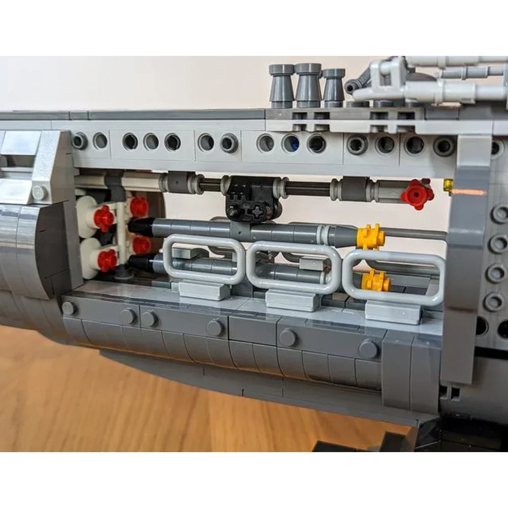 Gobrcks MOC тип U-лодки VIIC Германия подводная лодка Военная серия кирпичи сделай сам