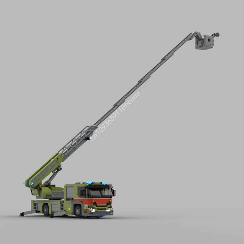 816 шт. Moc Scania L360 с марорусным проигрывателем лестница инженерная сверхмощная