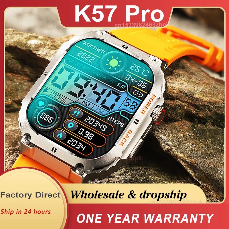 

Мужские Смарт-часы K57 Pro, 400 мАч, С Пульсометром