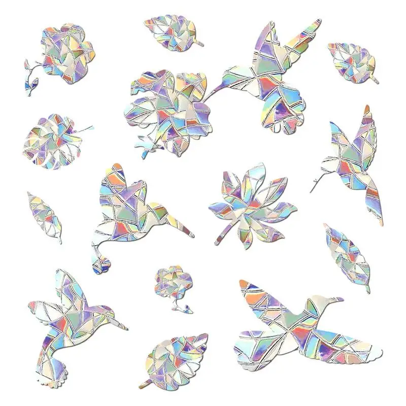 

Suncatcher Rainbow Prism Butterfly Static Glass Sticker 3D Decorative Non-adhesive Window Stained Decals Static Cling Wind