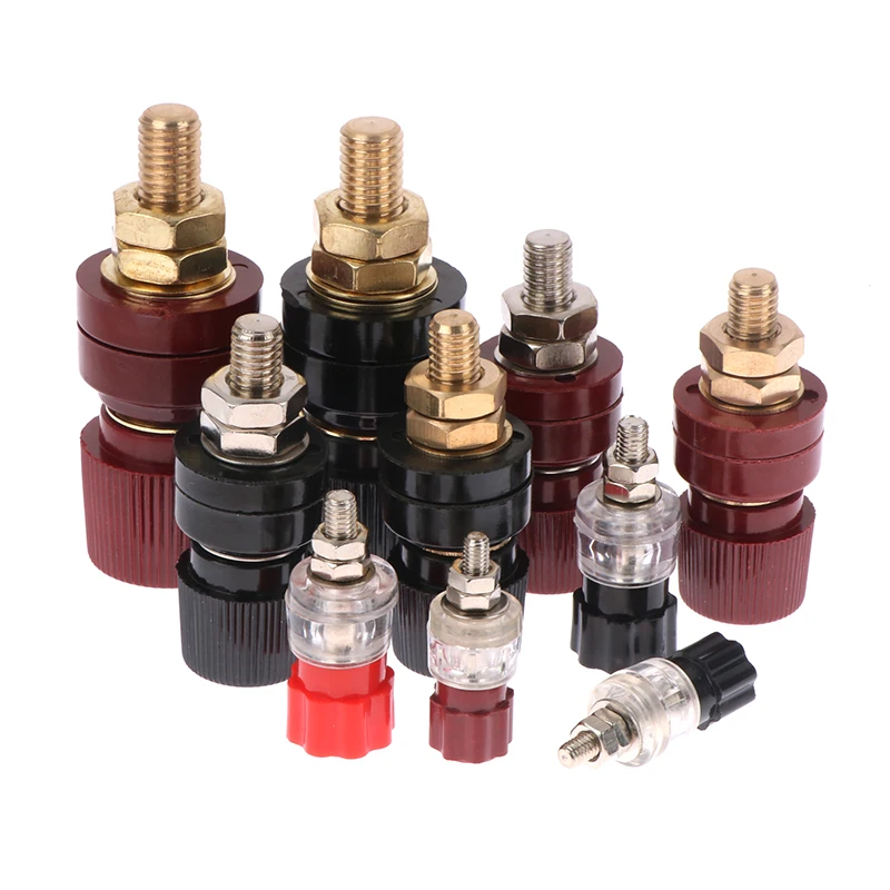 

2pcs Brass Stud Premium Remote Battery Power Junction Post Connectors Replacement Terminals Kit