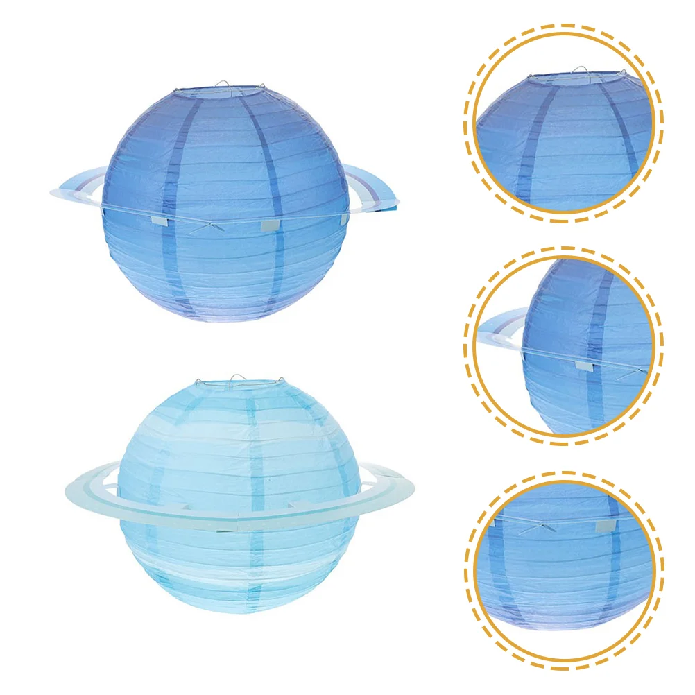 

Paper Lanterns Space Decorations Party Hanging Lantern Outer Planet Decoration Theme Round Lamps Solar Lampshade System Planets