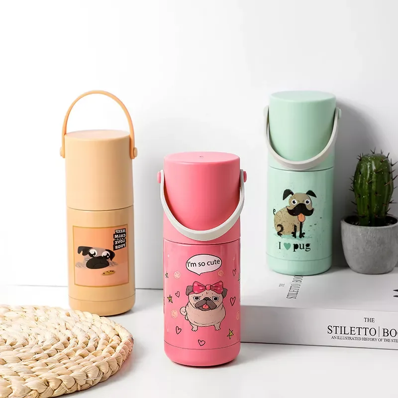 

Korean Fashion Trend Rabbit Gradient Thermos Cup Vacuum Stainless Steel Cartoon Water Cup Portable Outdoor Sports Bottle