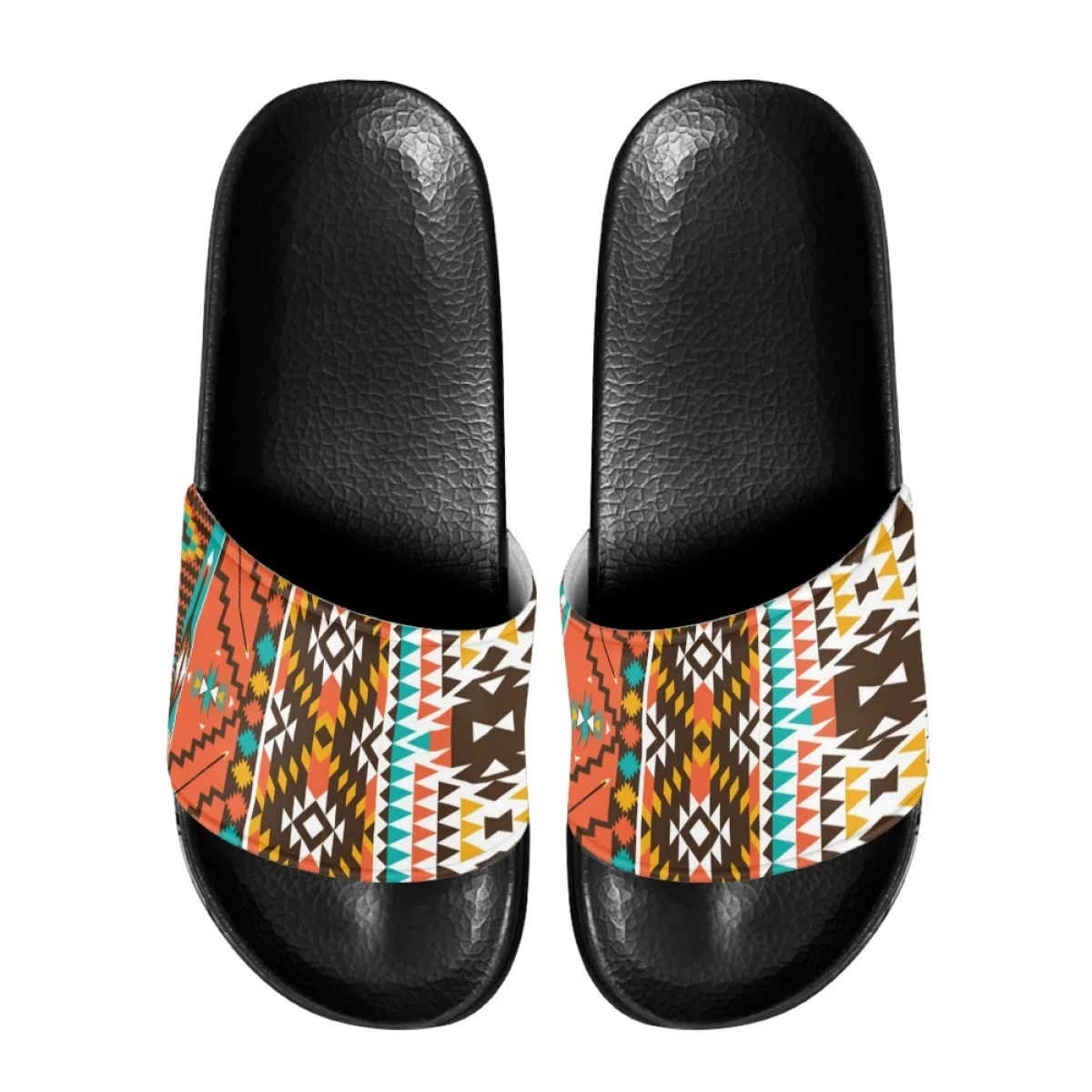 

Коричневые женские тапочки Nopersonality с ацтекским узором, сандалии Юго-Западного цвета, Летние удобные шлепанцы для взрослых