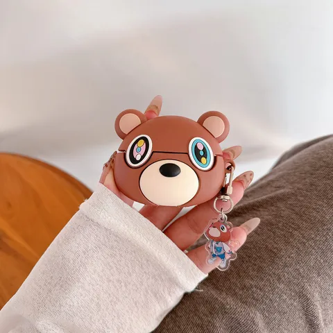 Чехол для AirPods OLPAY 3D Kawaii Kanye Dropout Bear