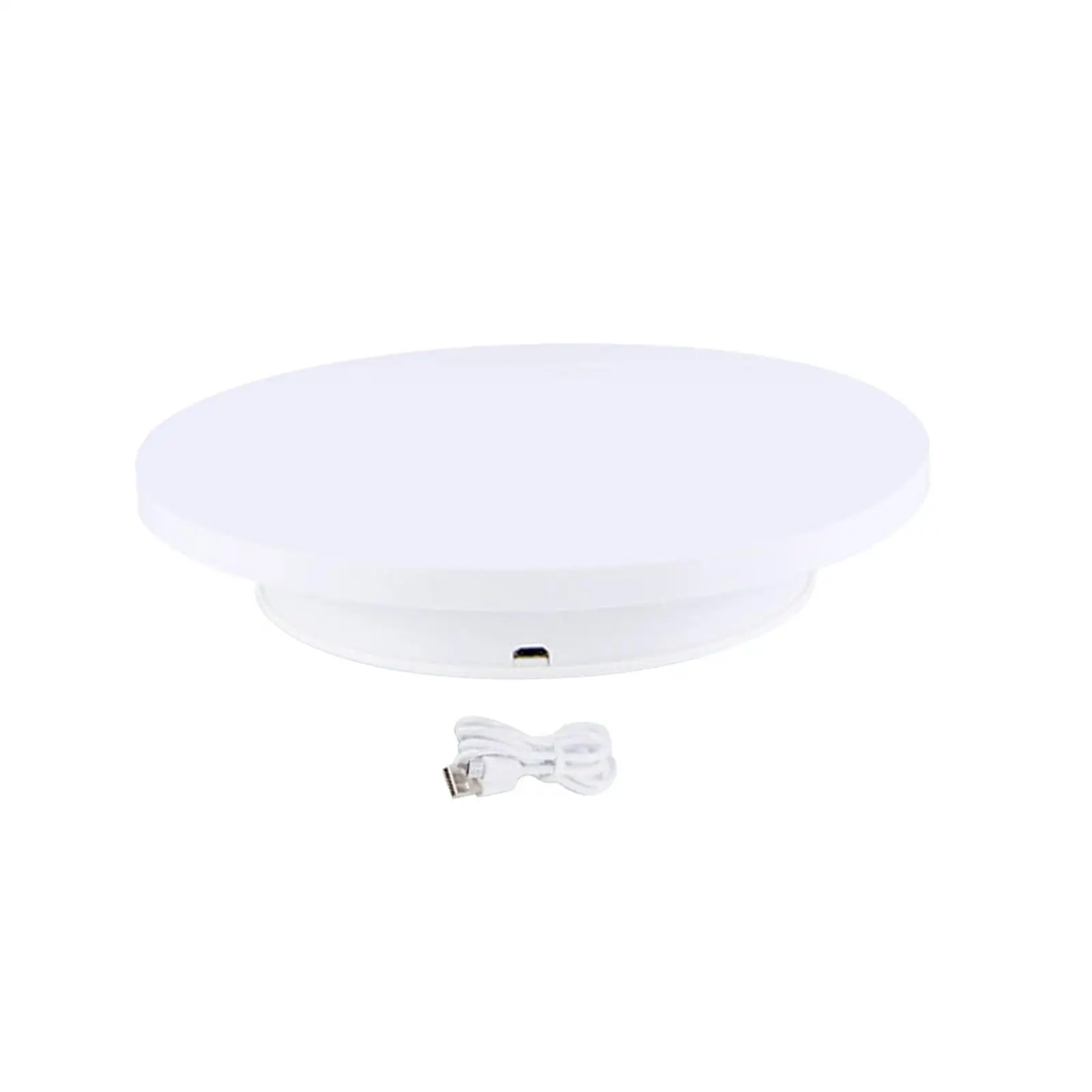 

Electronic 360 Degree Rotating Display Stand with USB Cable Rotating Turntable Jewelry Holder for Video Shooting Cake Jewelry