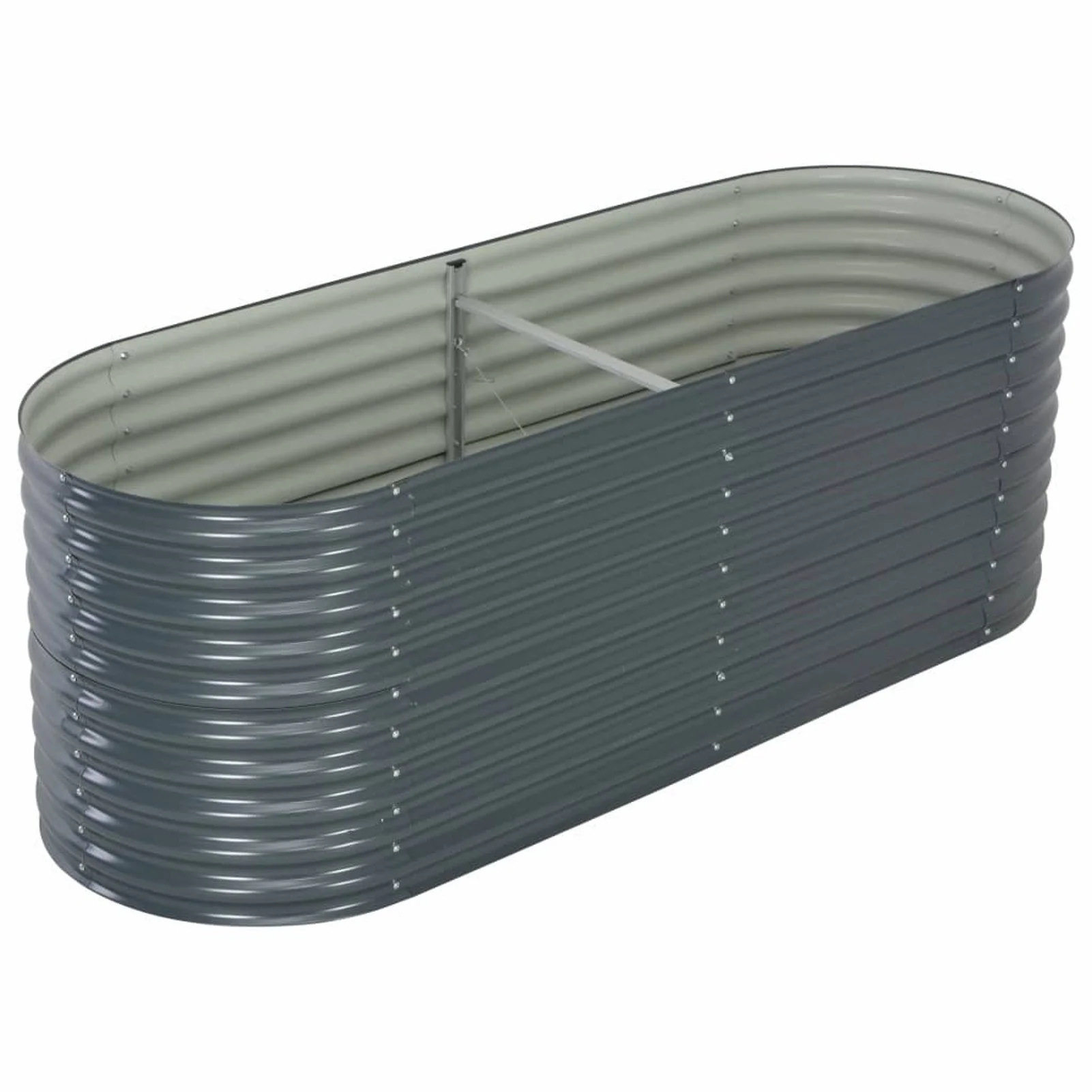 

Garden Raised Bed 94.4"x31.4"x31.8" galvanized Steel Gray