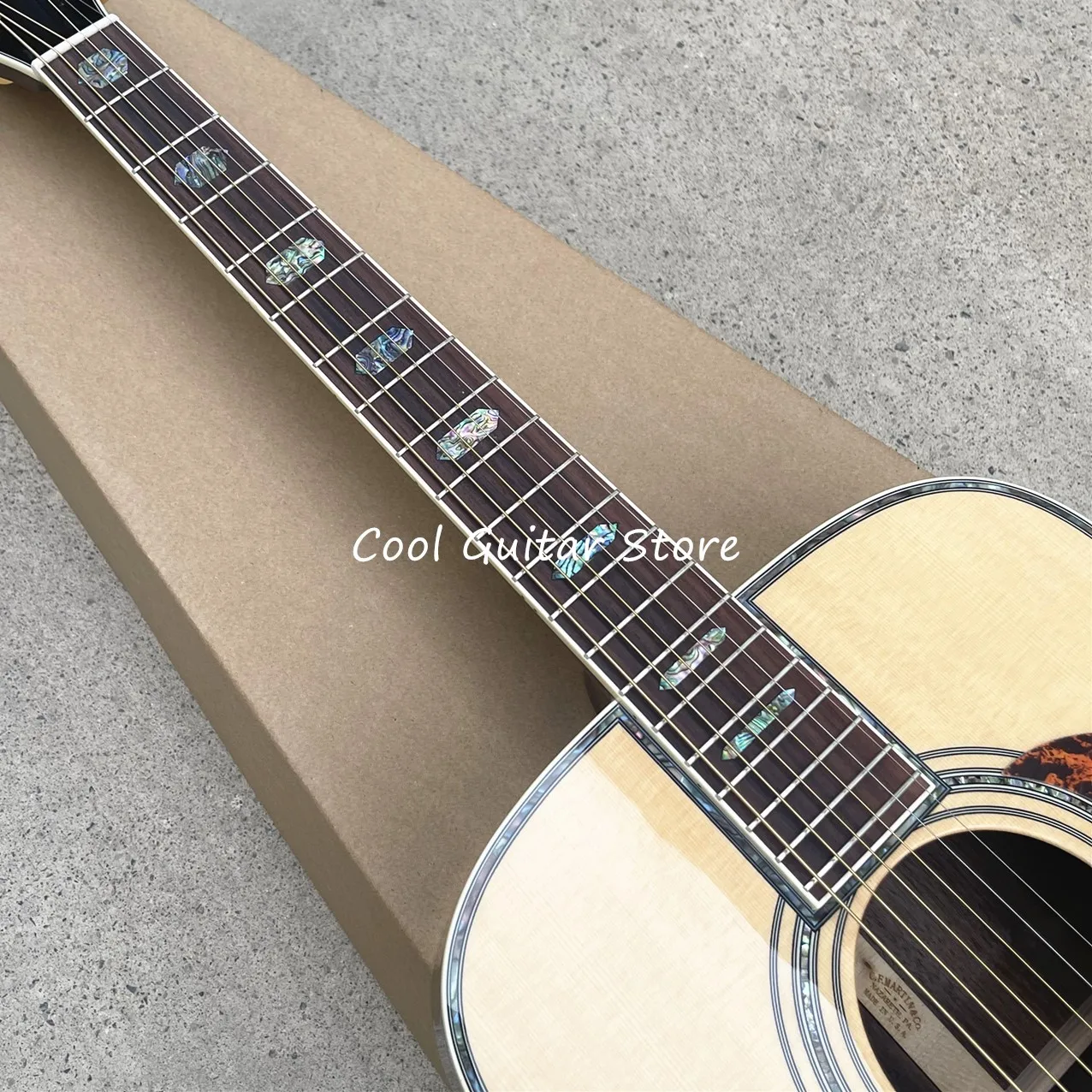 41-дюймовый D-образный ствол серии D45 секция из цельного дерева акустическая