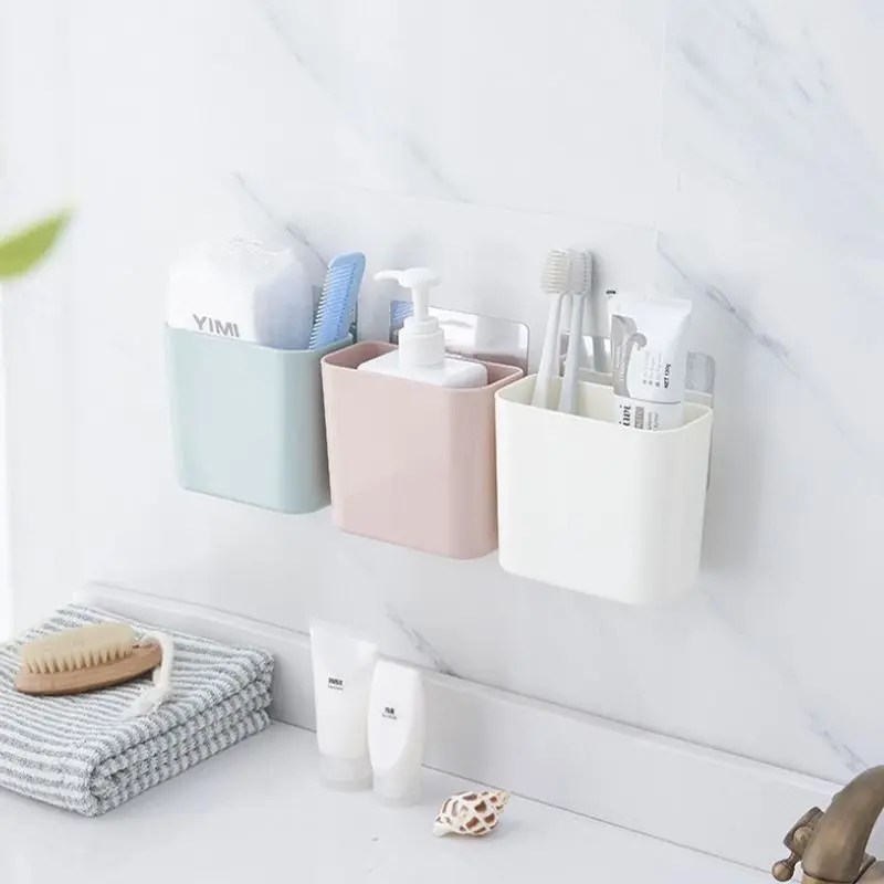 

Toothbrush Shelf Toilet Bathroom Suction Wall Hanging Comb Toothpaste Storage Toothbrush Holder Bathroom Accessories