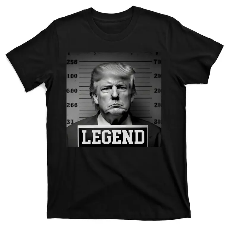 

Donald Trump Mugshot Legend T-Shirt New 100% Cotton O-Neck Summer Short Sleeve Casual Mens T-shirt Size S-3XL