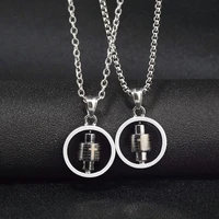fashionable rotatable titanium steel cross necklace for men and women pendant hip hop sweater accessories gothic jewelry gift