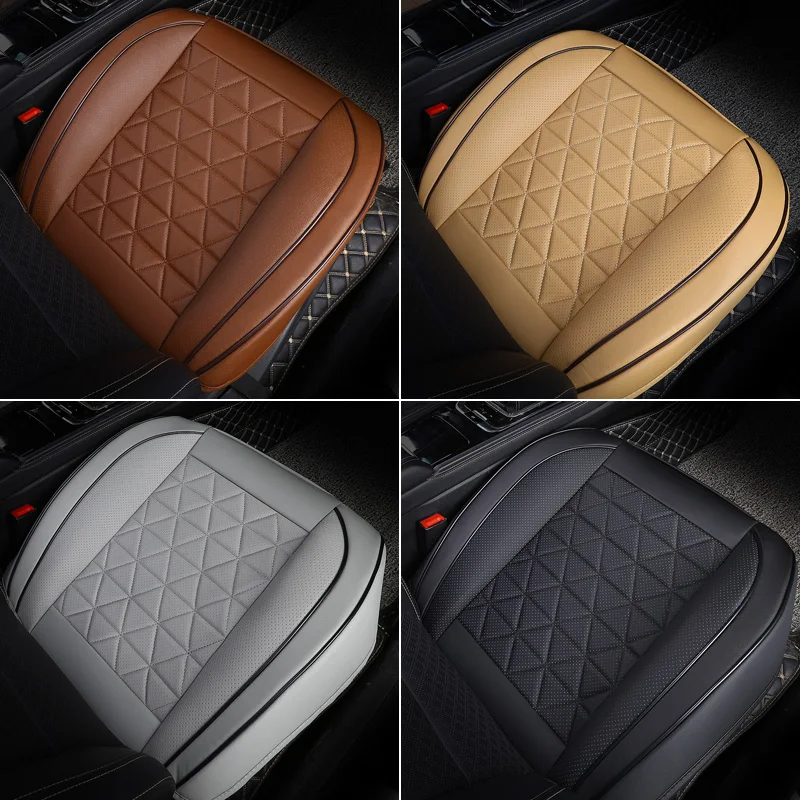 

Pop Front Car Seat Cover PU Leather Cars Seat Cushion Automobiles Seat Protector Universal Car Chair Pad Mat Auto Accessories