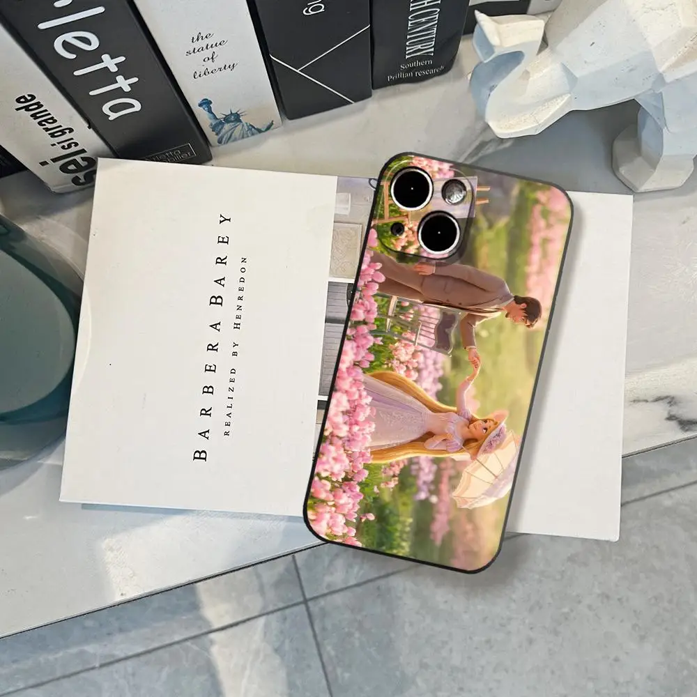 Фото Чехол для телефона R-Rapunzel Flynn Couple для iPhone 17 Air 16 15 14 Plus 13 12 11 Pro Max 16e, ударопрочный, с прозрачной задней панелью HD. №4