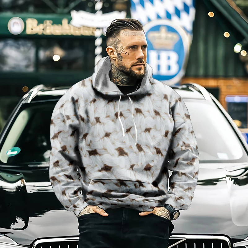 

2021 autumn and winter fashion natural scenery men's hoodie 3d art printing plate casual sweater oversized men's hoodie